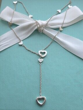 T&Co Retired hearts lariat necklace